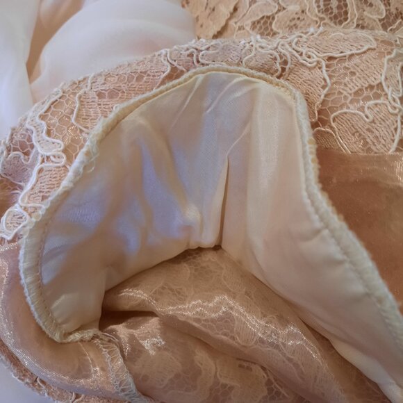 80% Evening  Dress Lace Bodice and Chiffon Skirt - Picture 5 of 7